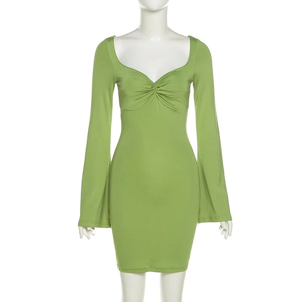 Solid Fairy Green Dress